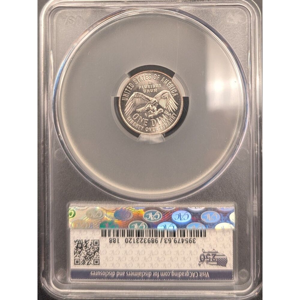 1776‑2026 Emerging Liberty Dime • MS63 CAC • Modern U.S. 10C • UMM Finds NorCal - Picture 2 of 5
